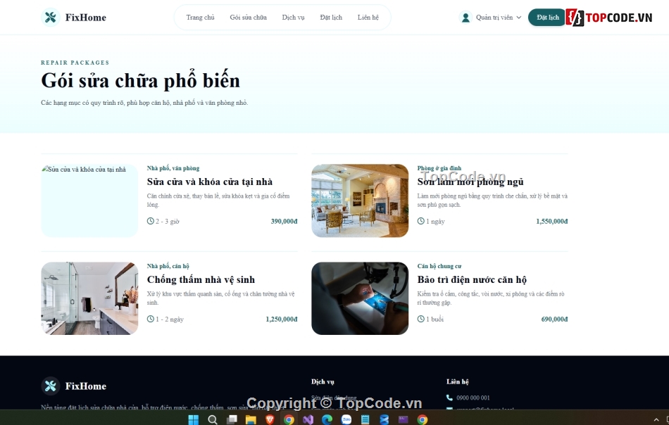Website sửa chữa,Web sửa chữa,đặt lịch